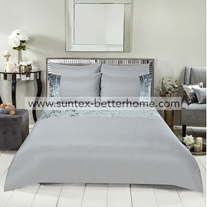 Ensemble de housse de couette en velours diamant Ensemble de literie en microfibre pour la maison
