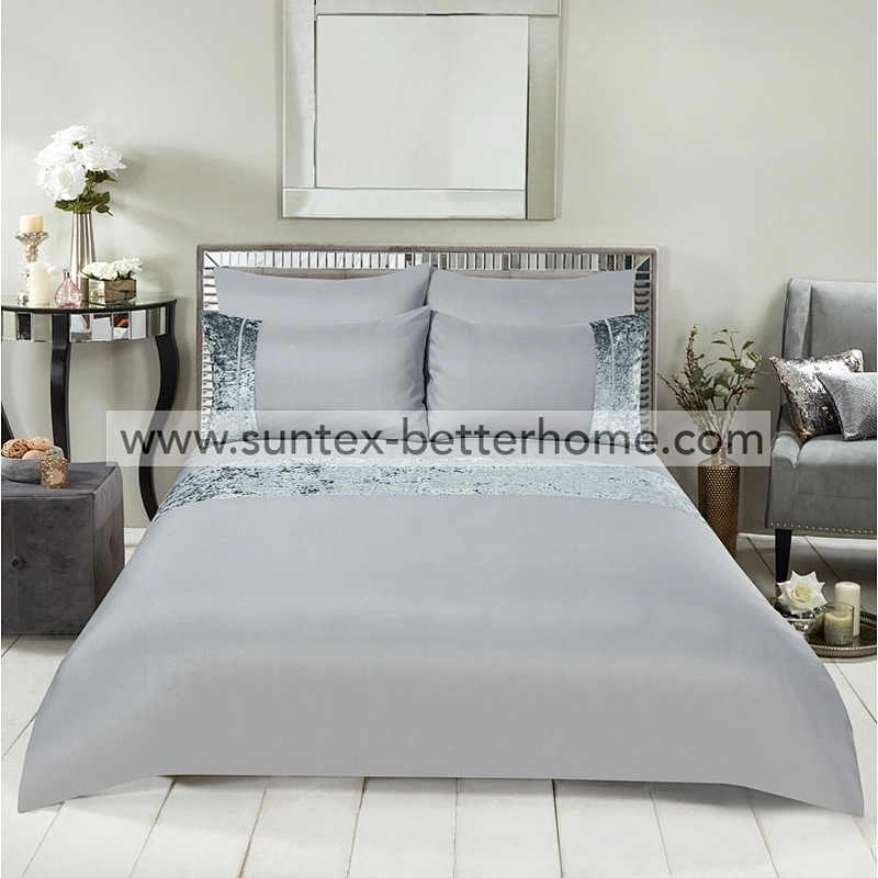 Ensemble de housse de couette en velours diamant Ensemble de literie en microfibre pour la maison