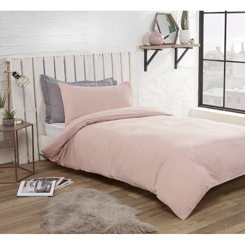 Funda nórdica de microfibra de varios colores con fundas de almohada Juego de funda nórdica de cama
