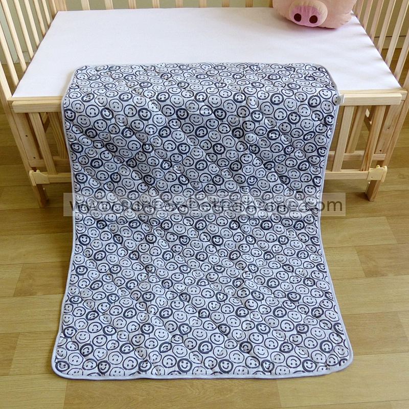 Panda Printed Baby Quilt 100%Cotton Quilted Baby Blanket