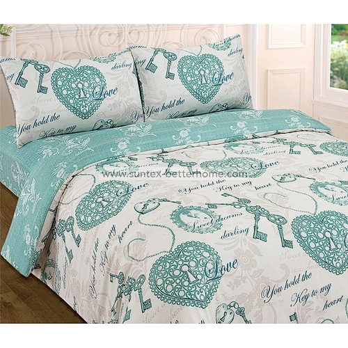 Brushed Microfiber 4Pcs Duvet Comforter Cover Fitted Sheet Pillowcases Home Bedding Set