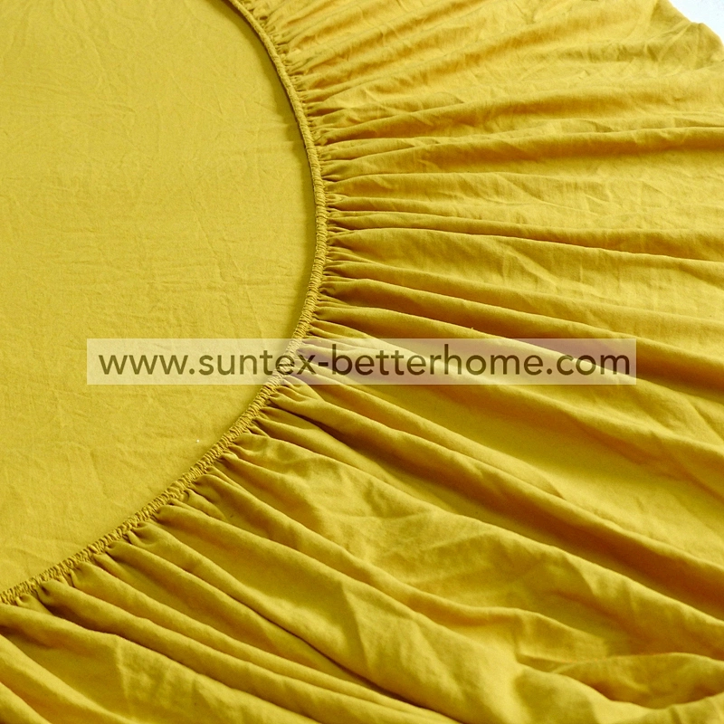 Drap-housse en microfibre 100% polyester brossé de couleur unie