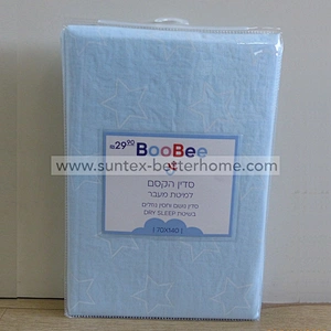 Sábana ajustable para cuna a prueba de agua personalizada Sábana para cuna de muselina 100% algodón