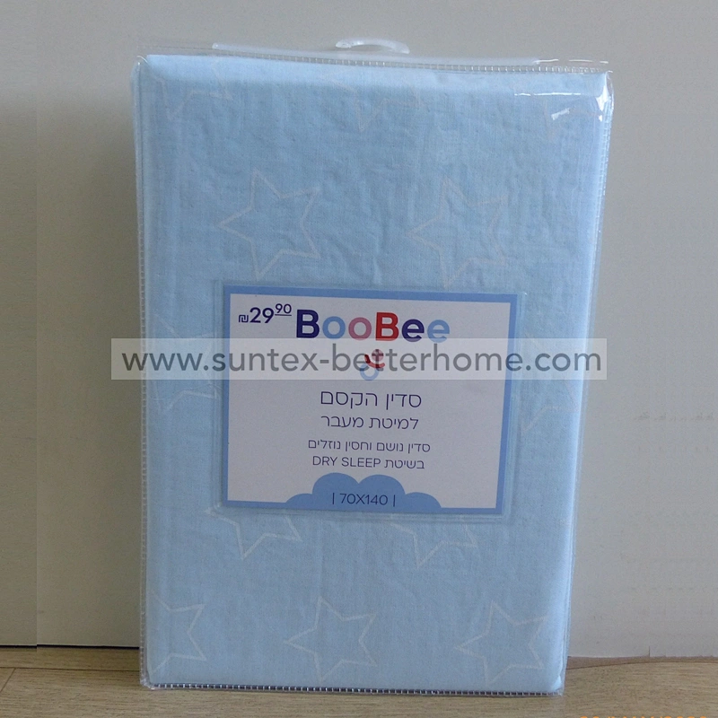 Sábana ajustable para cuna a prueba de agua personalizada Sábana para cuna de muselina 100% algodón