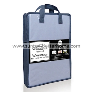Vente en gros 100% polyester éponge tissu imperméable matelas protecteur