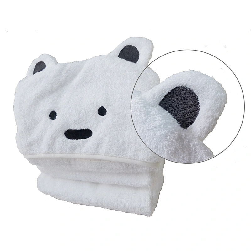 Serviette de bain à capuche pour bébé
