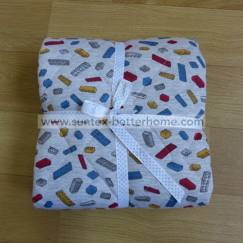 Lego Printed 100% Cotton Jersey Knit Quilted Baby Blankets