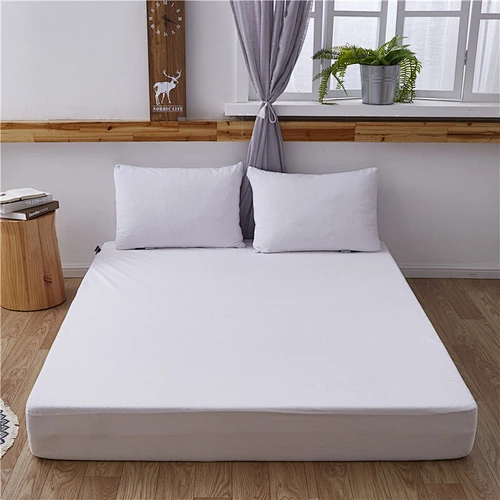 100% coton tissu éponge lit matelas housse imperméable matelas protecteur