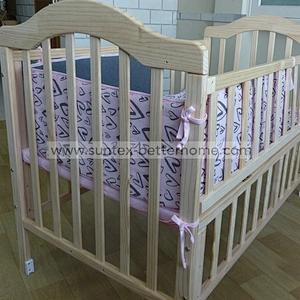 100% Cotton Jersey Baby Crib Bumper Fitted Sheet Baby Quilt 3PCS Baby Crib Bedding Set