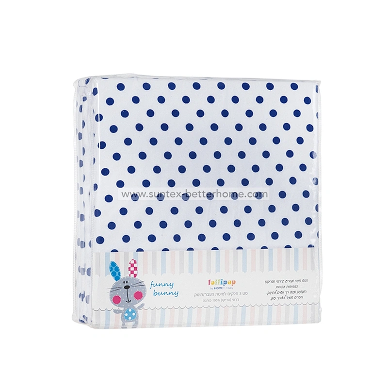 Ensemble de literie 100% coton Jersey 3pcs housse de couette bébé