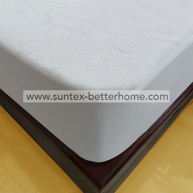 Vente en gros 100% polyester éponge tissu imperméable matelas protecteur