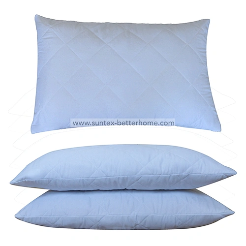 Funda de almohada acolchada de microfibra 100% poliéster con cremallera acolchada