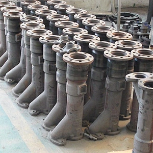 Ductile iron valve body with machining