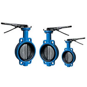 Factory Supply PN10/16 Wafer Butterfly Valve with Handle with Price