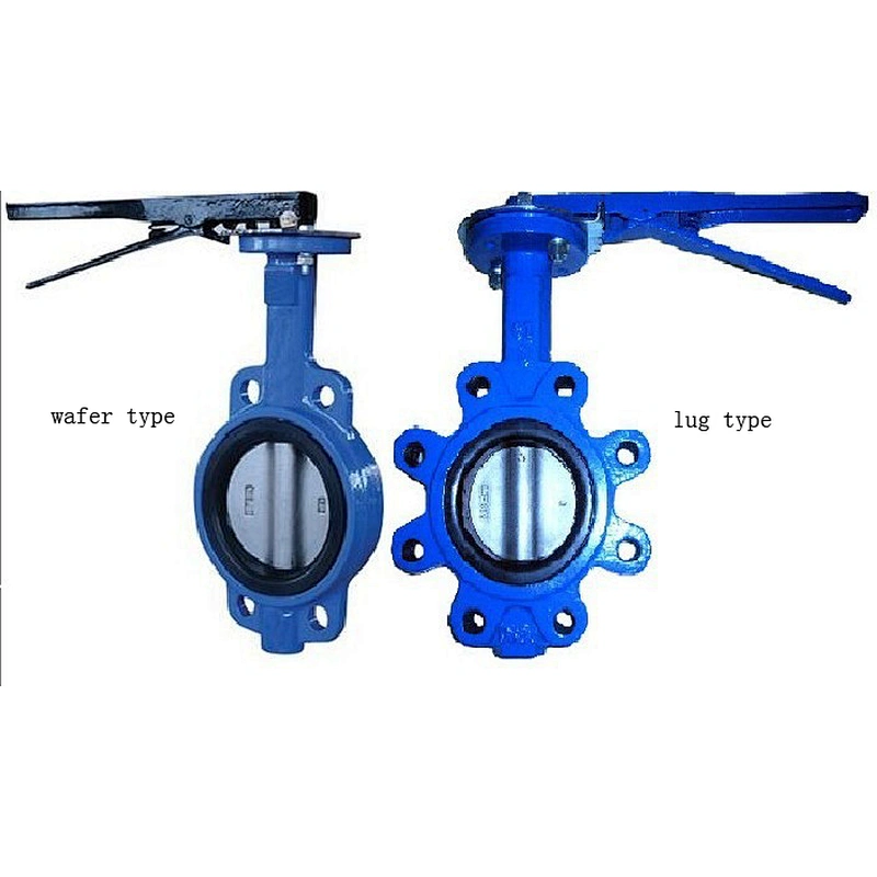 Factory Supply PN10/16 Wafer Butterfly Valve with Handle with Price
