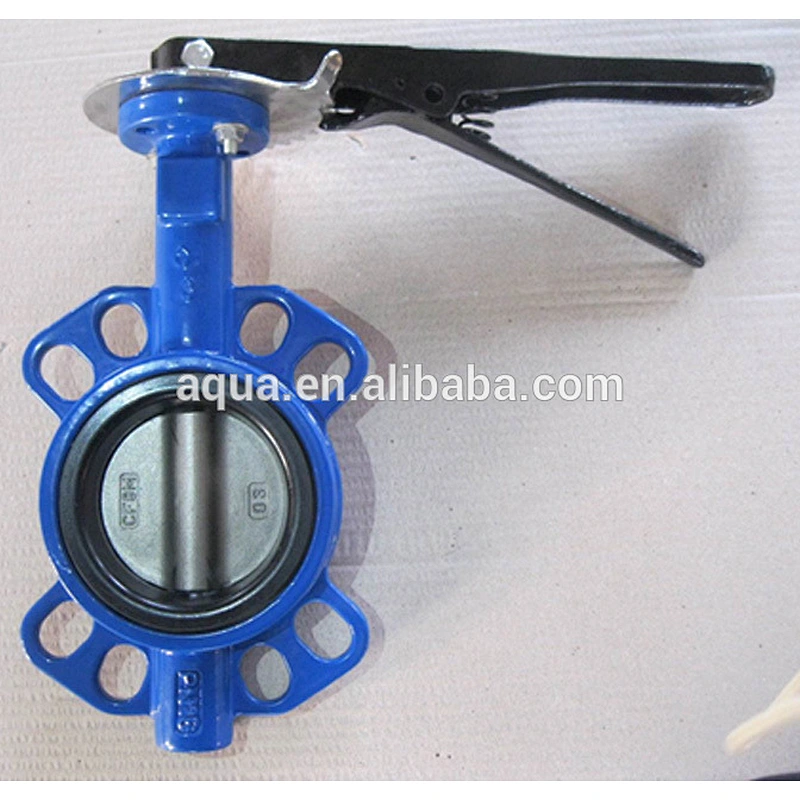 Factory Supply PN10/16 Wafer Butterfly Valve with Handle with Price