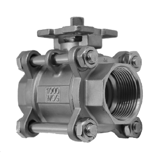 3PCS Stainless Steel Ball Valve