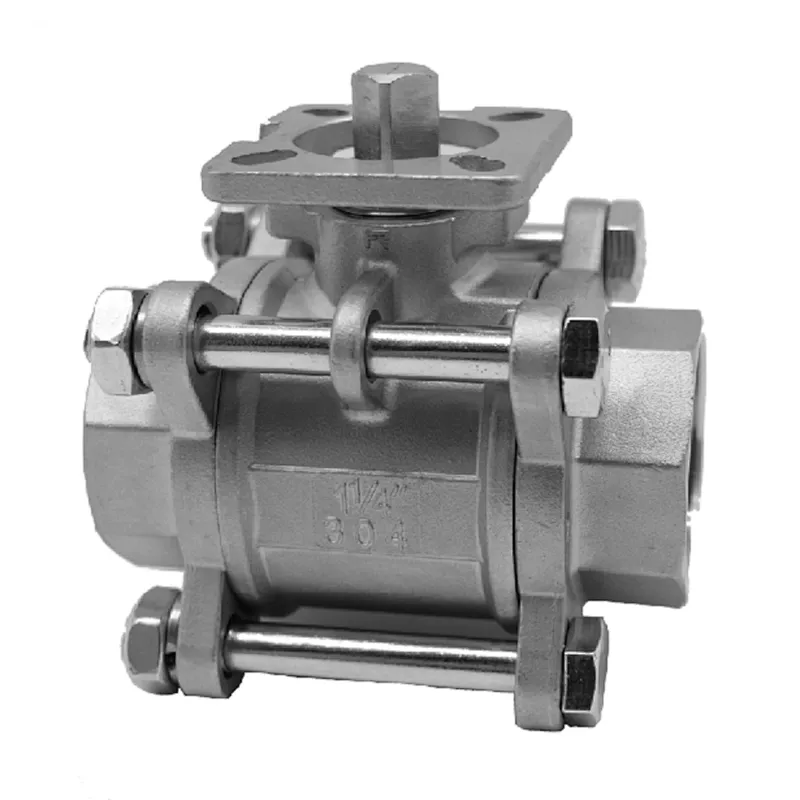 3PCS Stainless Steel Ball Valve