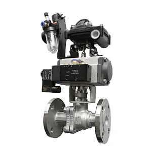 Pneumatic Actuated Flange 2 PC Ball Valve