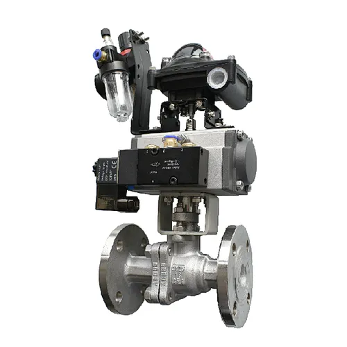 Pneumatic Actuated Flange 2 PC Ball Valve