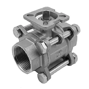 3PCS Stainless Steel Ball Valve