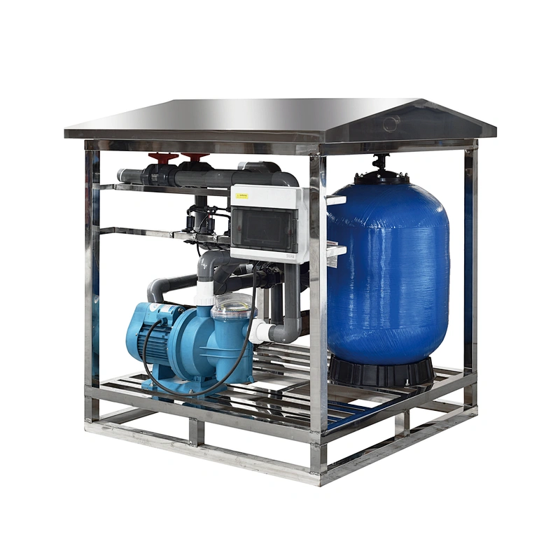 Automatic backwash swimming pool sand filter