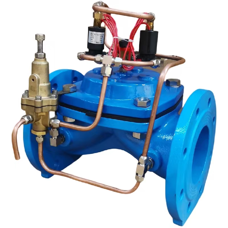 Two mode solenoid control pressure reducing valve