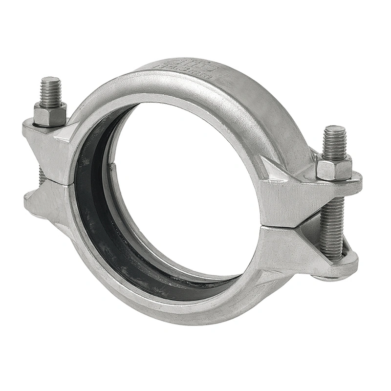 acoplamiento de ranura flexible de acero inoxidable