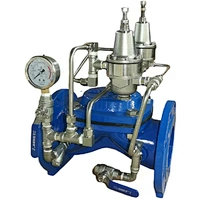 Surge anticipating valve