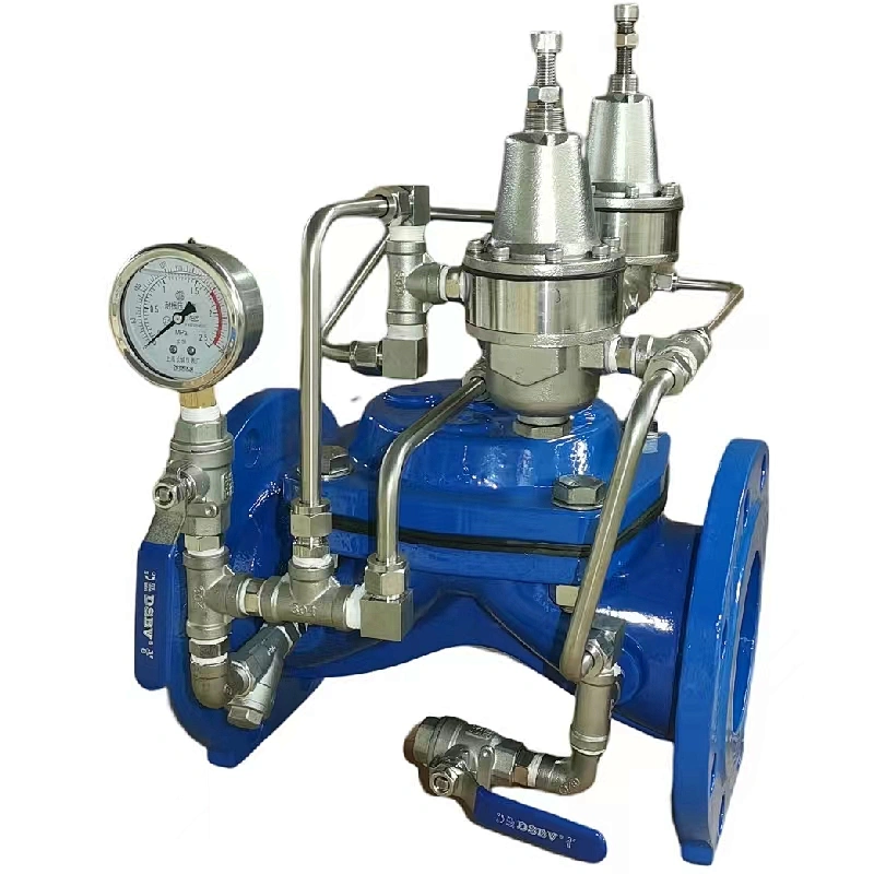 Surge anticipating valve