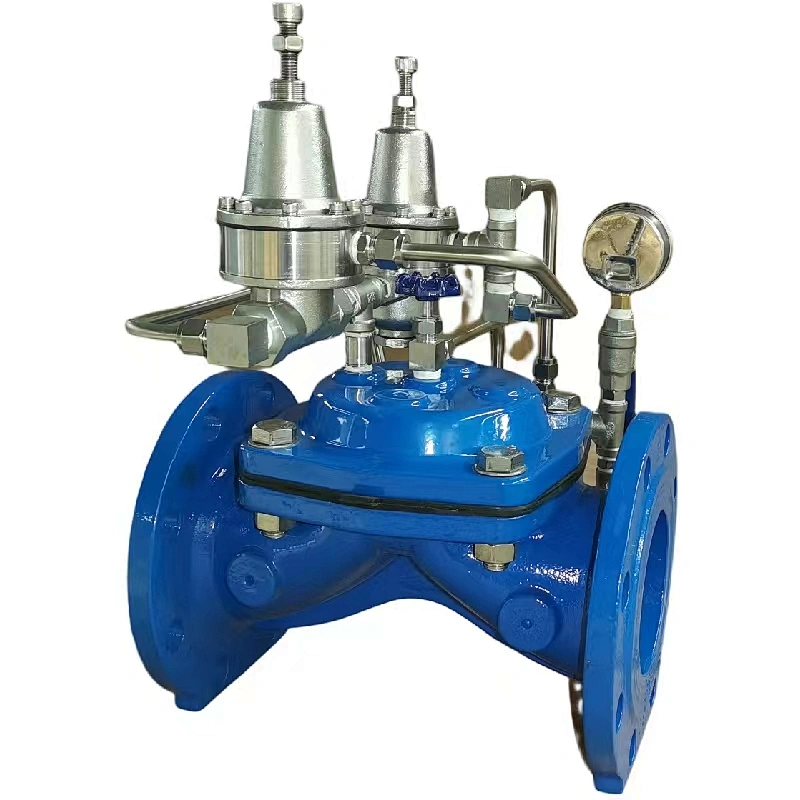 Surge anticipating valve