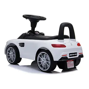 New License has music Small baby car kids toy push car with handle