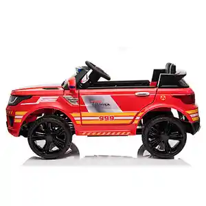 New color Four-wheel suspension Kids 2 seats electric driving car police