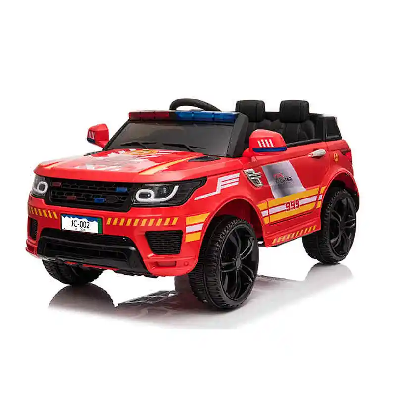New color Four-wheel suspension Kids 2 seats electric driving car police