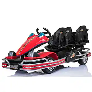 Parents with Children all can drive in 45W motor three seat electric go kart