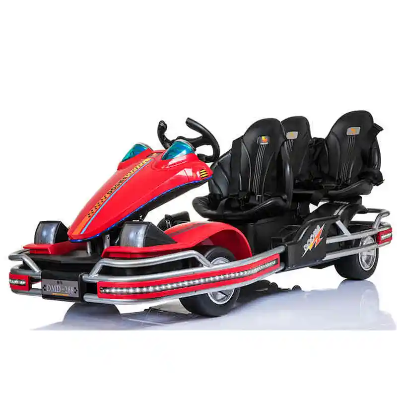 Parents with Children all can drive in 45W motor three seat electric go kart