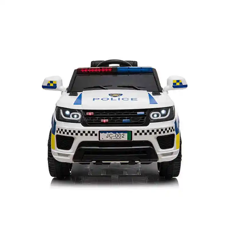 New color Four-wheel suspension Kids 2 seats electric driving car police