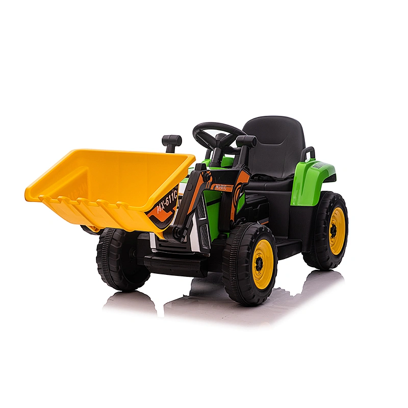 Children's bulldozer model can ride with MP3 music player and 2.4R/C function, electric drive can be moved