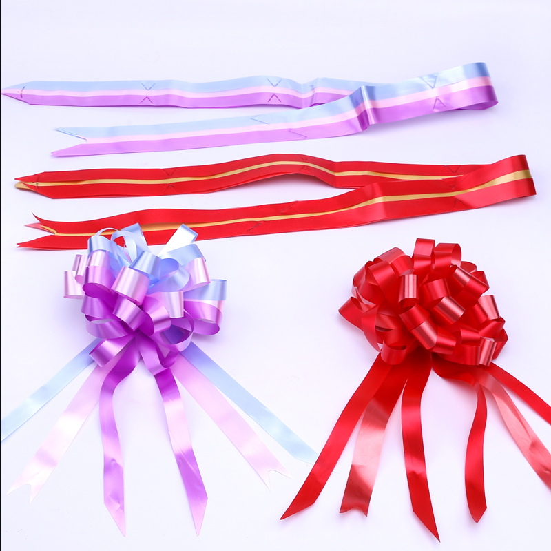 30 mm Snow Yarn Simple And Elegant Pull Bow Flower Wedding Car Ball Snow Yarn Pull Bow Decoration