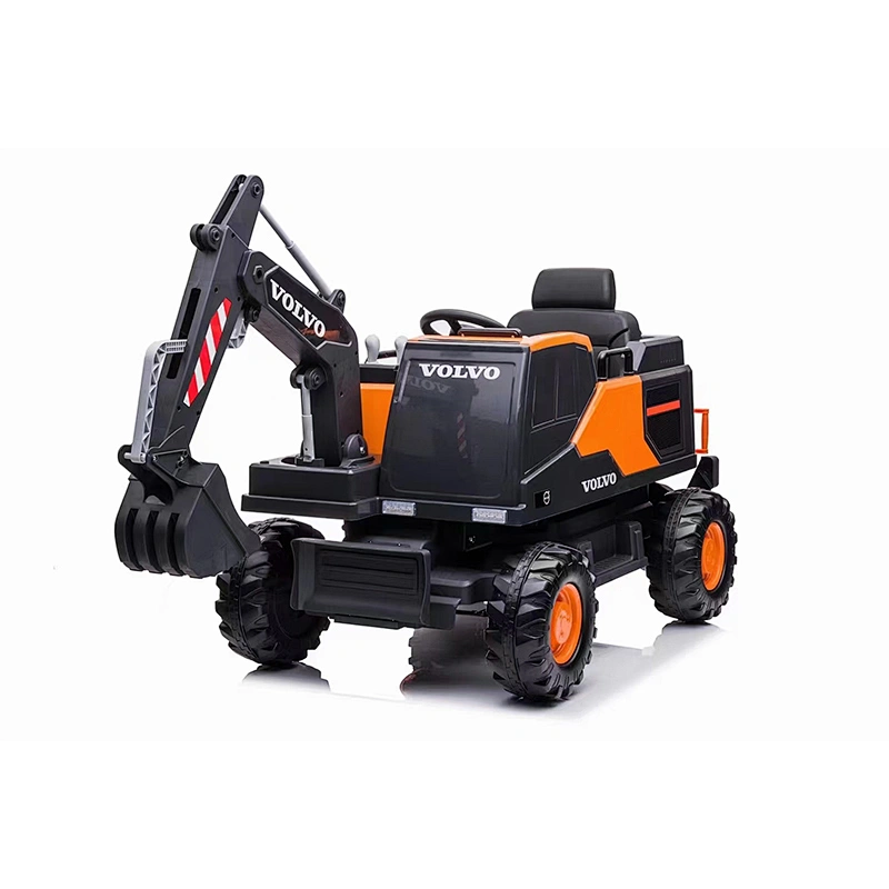 2022 New Arrival kids rechargeable cars tractor electric toys ride on car 24v kids excavator with mu