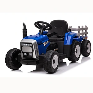Newest Toy Car 2022 Electric 12V Tractor Ride on Car Green Blue Red Pink for Kids