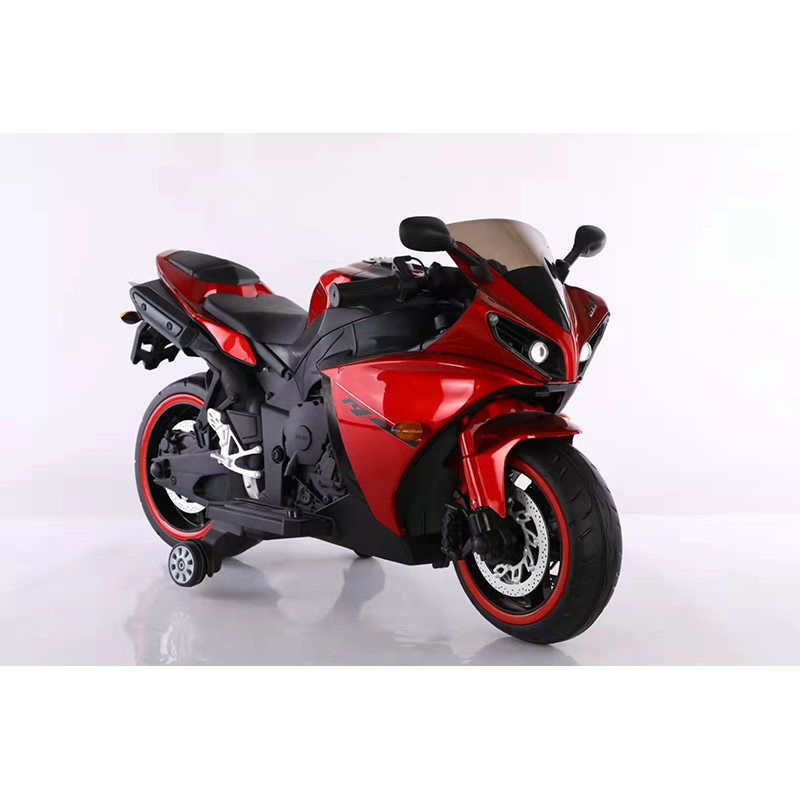 Child Electric Motorcycle Toy Car Red White Blue Color Plastic for 5 9 Years Kids Music Led Light USB Power Battery Style Story
