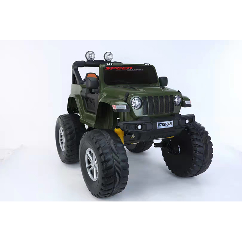 Hot Sale baby electric car remote control music children toy car kids 2 seats one button start, double drive double battery