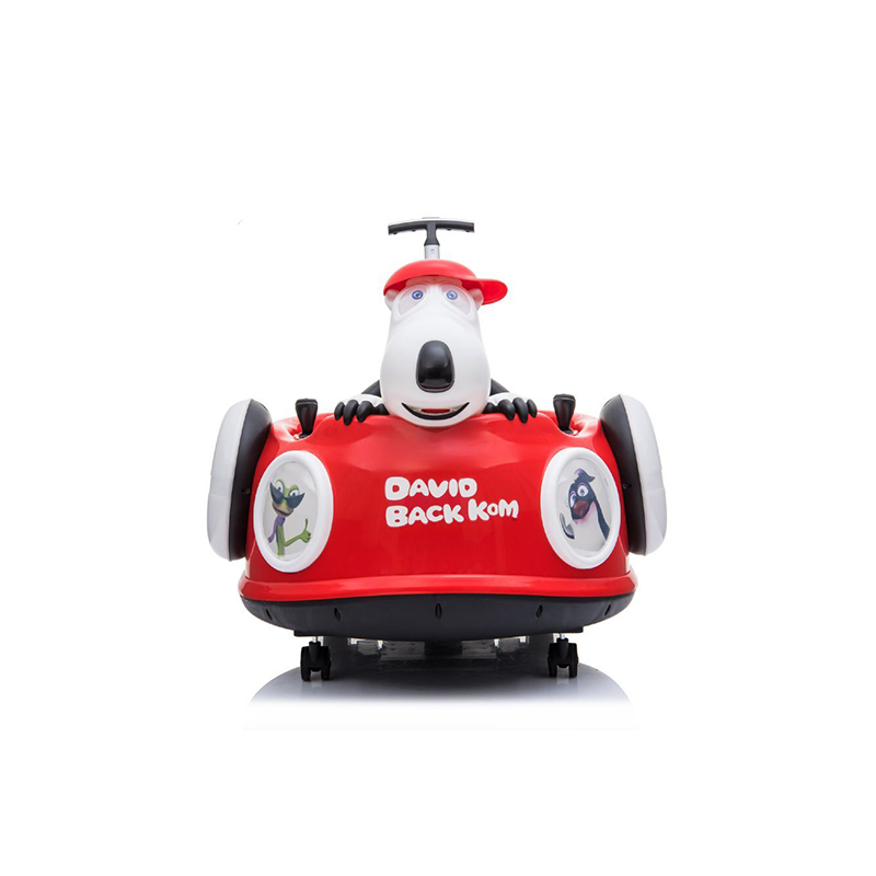 6V Baby Bumper Car with Meal Board and Retractable Push Handle