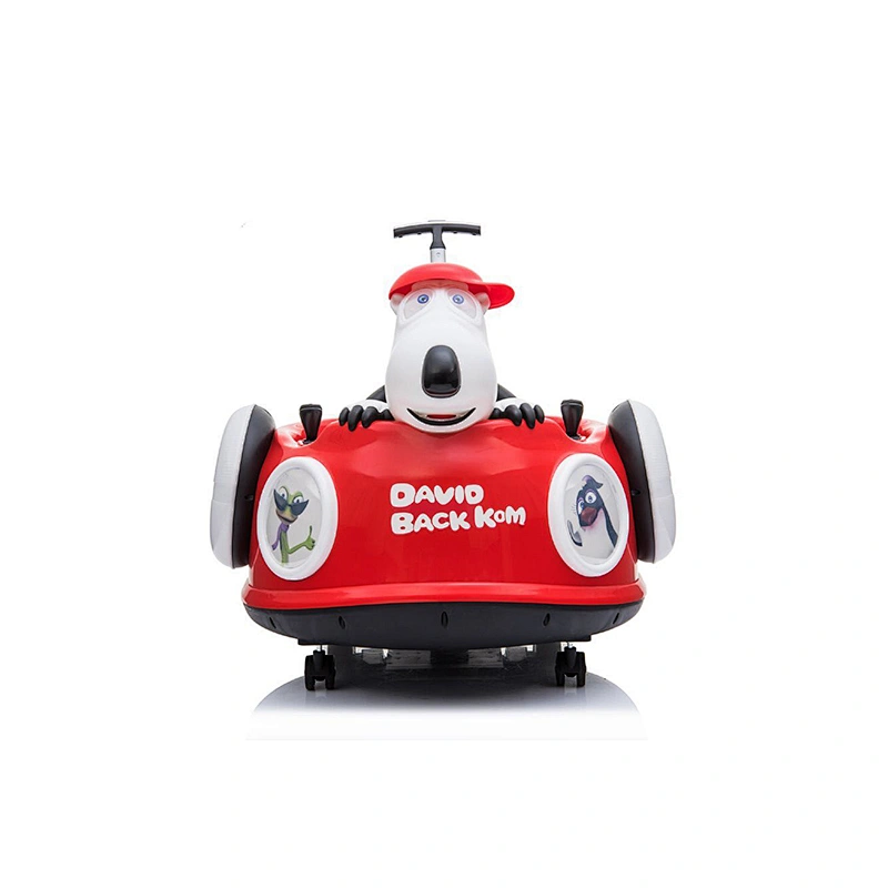 6V Baby Bumper Car with Meal Board and Retractable Push Handle