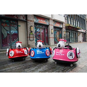 6V Baby Bumper Car with Meal Board and Retractable Push Handle
