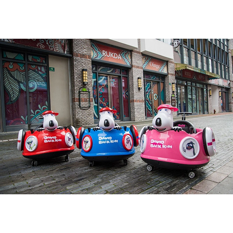 6V Baby Bumper Car with Meal Board and Retractable Push Handle