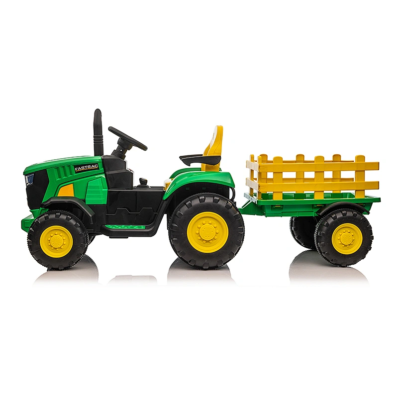 WDHL-3388 2023 New arrival children's toy tractor 12V kids ride on car with trailer