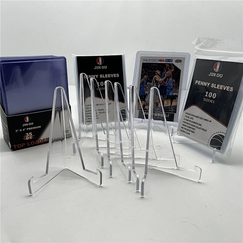 Acrylic Stand For Basketball Football Star Card Holder Display,JO-AP-CDS-009 Toploader
