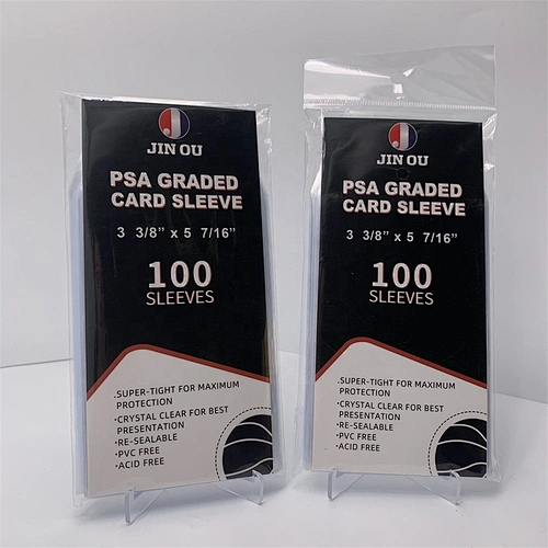 PSA Graded Card Sleeves, Soft PSA Graded Card Bags Resealable For Sports trading cards